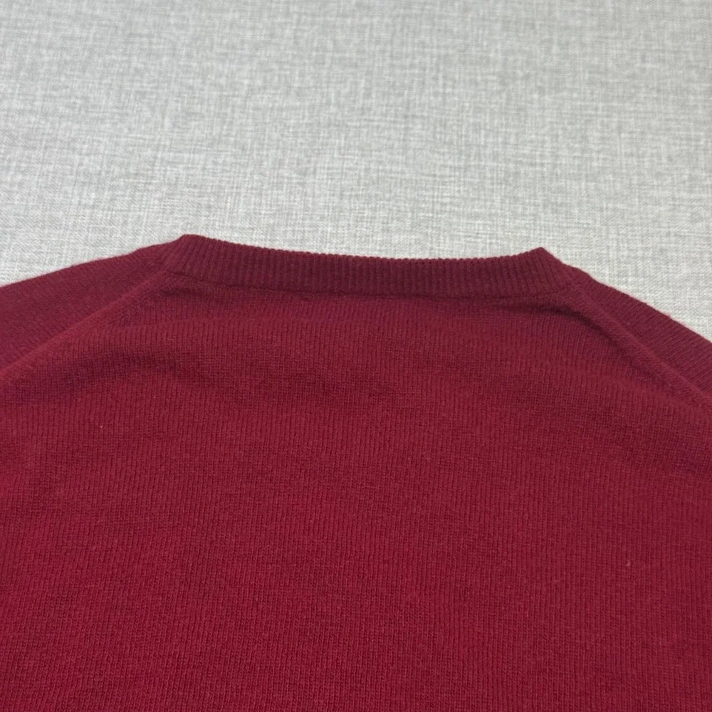 Peter Scott Lambswool Pine Valley Golf Club Pullover Sweater Mens 48 Red